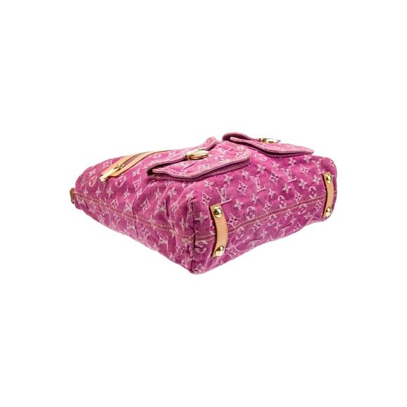 Louis Vuitton Baggy Shoulder Bag Pink Fuchsia Denim SD0036 - Picture 5 of 14